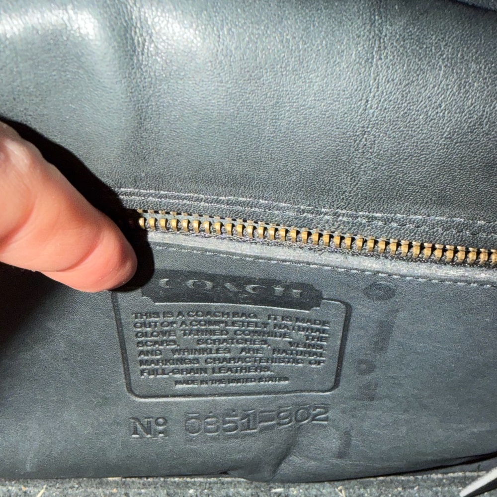 Embroidered Strap Black Leather Crossbody Bag - Picture 5 of 5